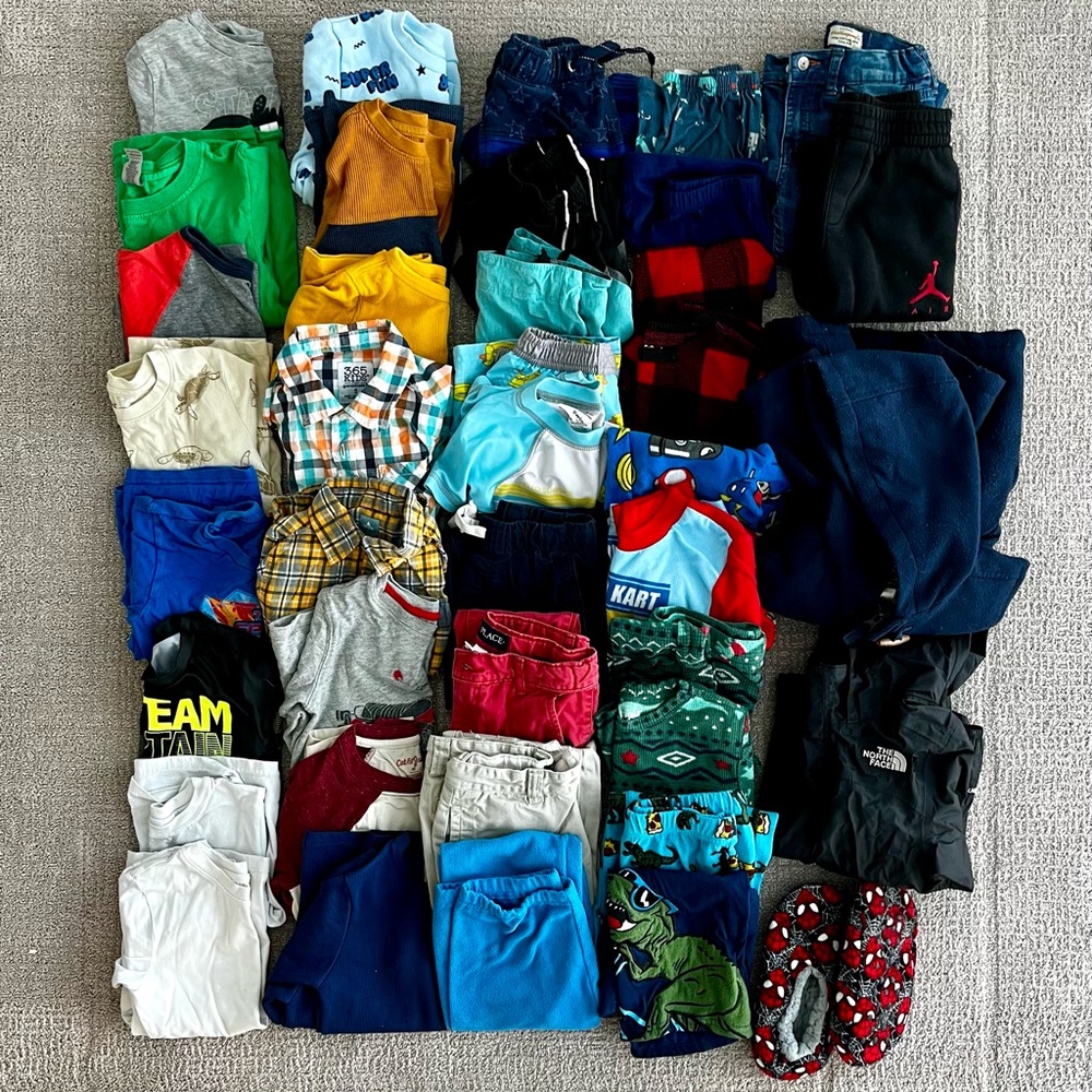 Boys Clothing Bundle (36 Items), Size 5T/5/6 (XS/S)
